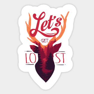 Let's Get Lost Sticker